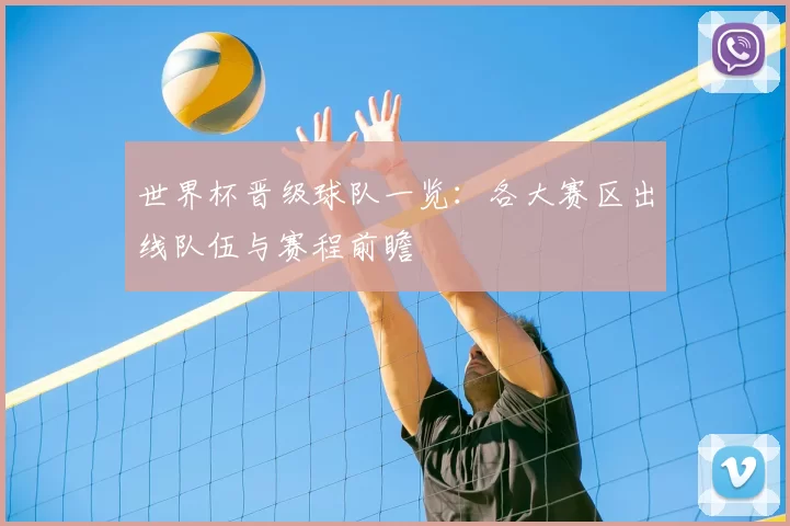 世界杯晋级球队一览：各大赛区出线队伍与赛程前瞻