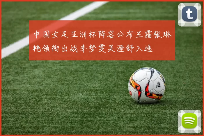 中国女足亚洲杯阵容公布王霜张琳艳领衔出战李梦雯吴澄舒入选