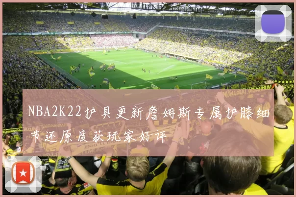 NBA2K22护具更新詹姆斯专属护膝细节还原度获玩家好评