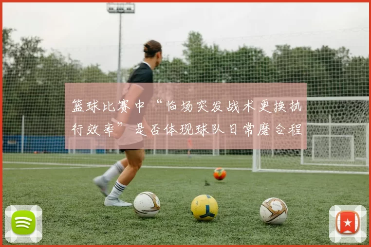 篮球比赛中“临场突发战术更换执行效率”是否体现球队日常磨合程度